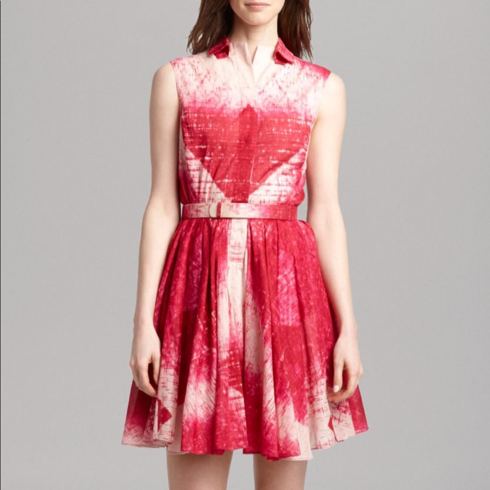 Halston heritage Sleeveless Flared-Skirt Dress